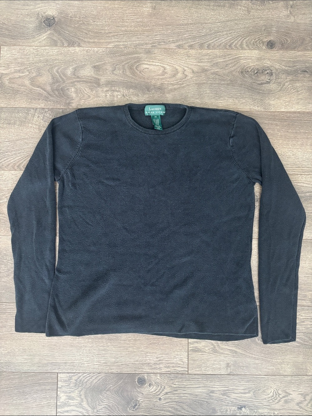 Ralph Lauren 100% Silk Black Long-Sleeve Turtleneck Sweater